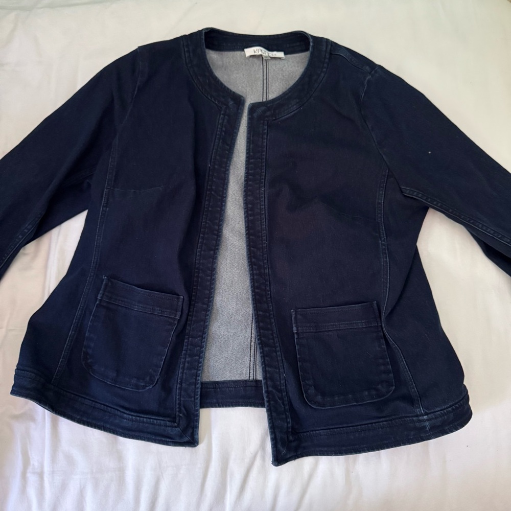 Kasper Dark Blue Jean Jacket